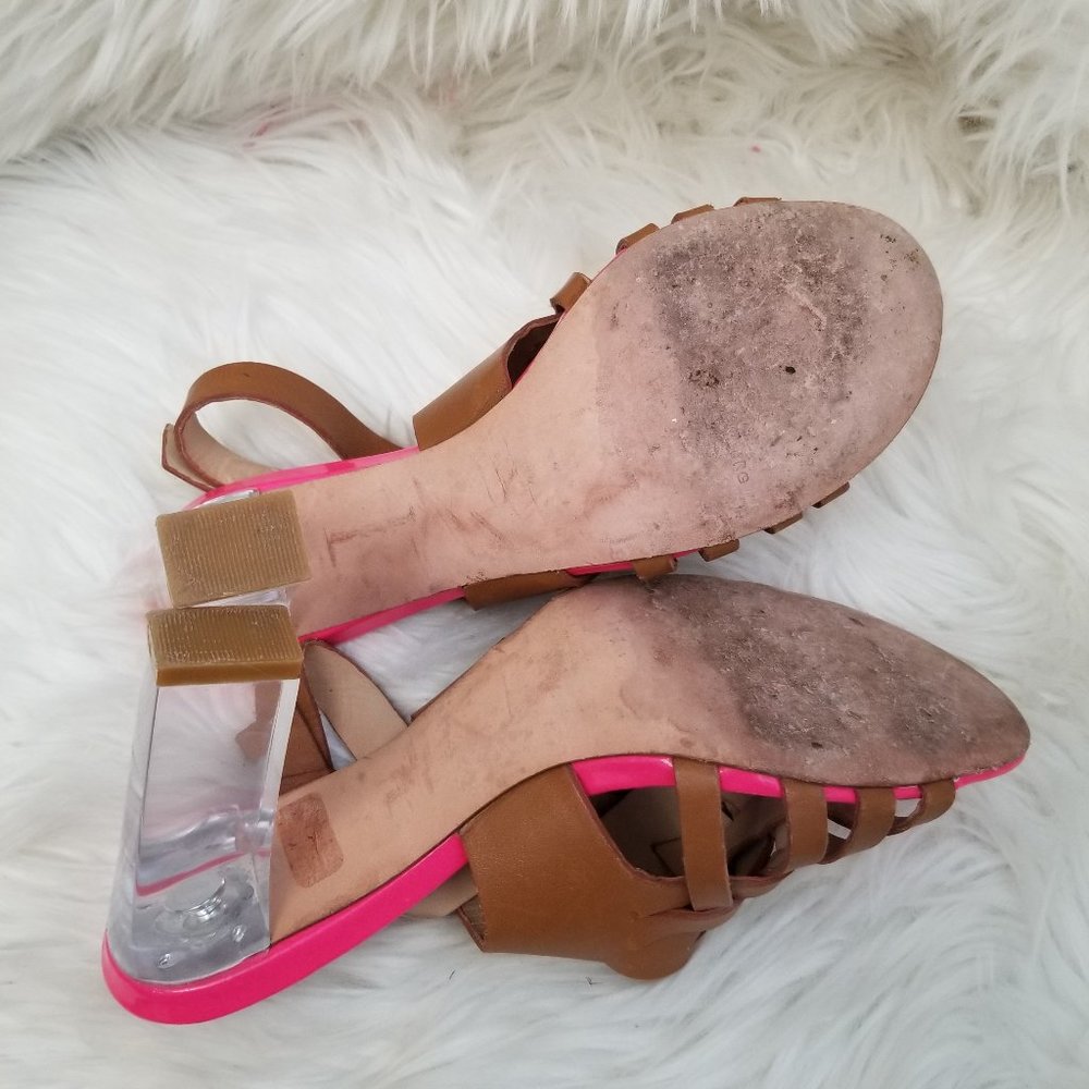 Dianve von Furstenberg Clear Chunky Heels - Picture 10 of 10